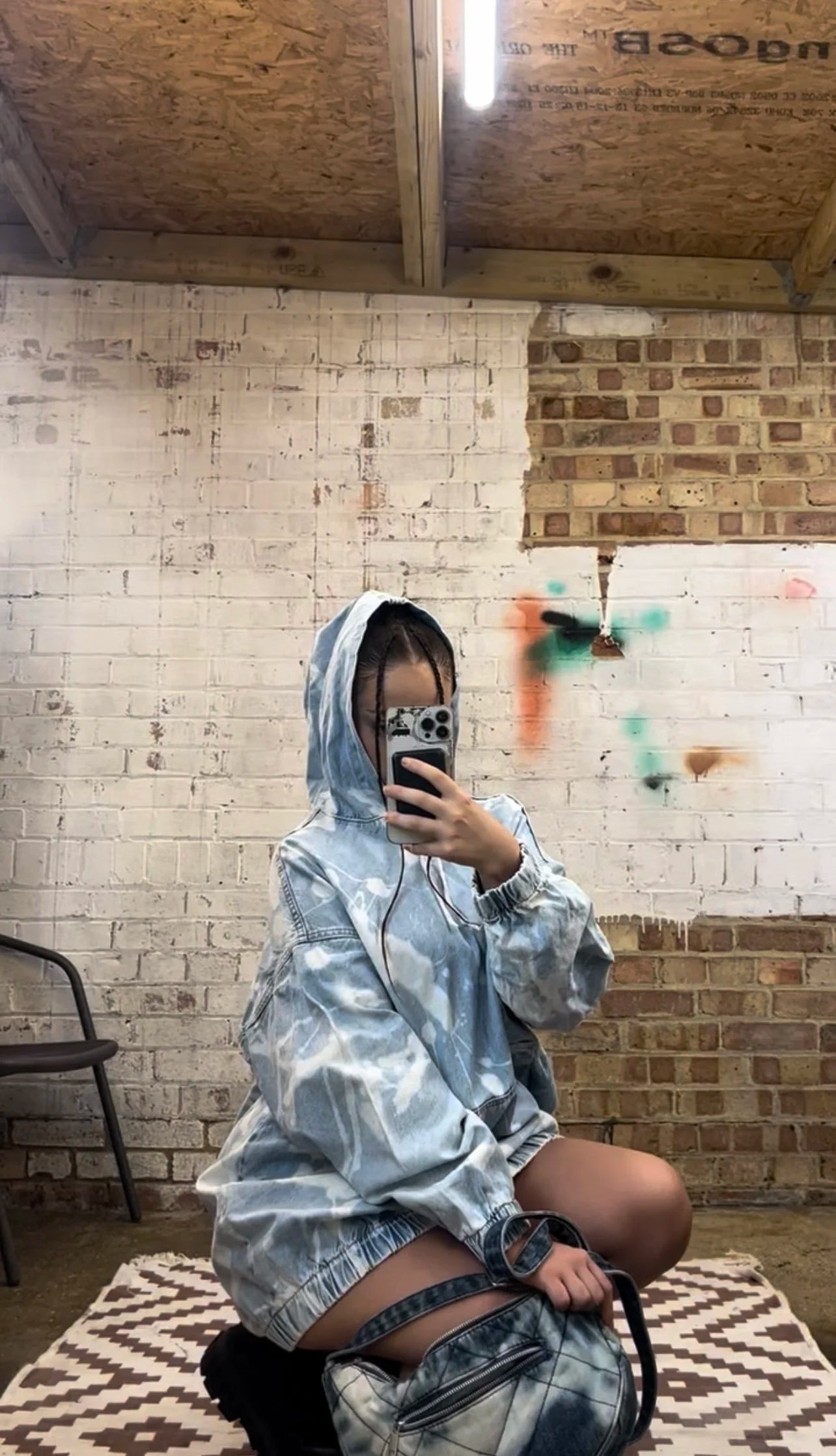 The Hooded Denim Dress