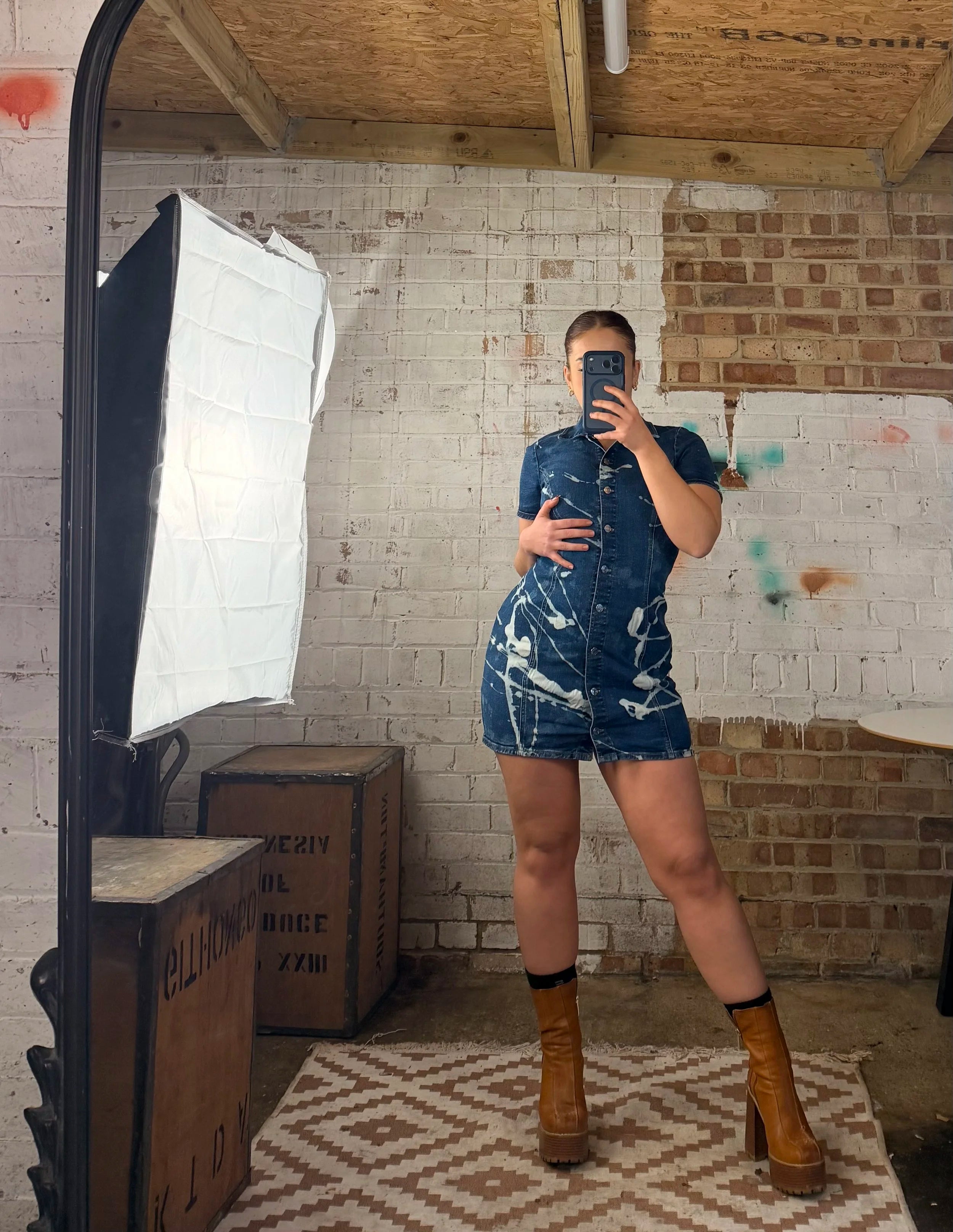 The Denim Mini Dress