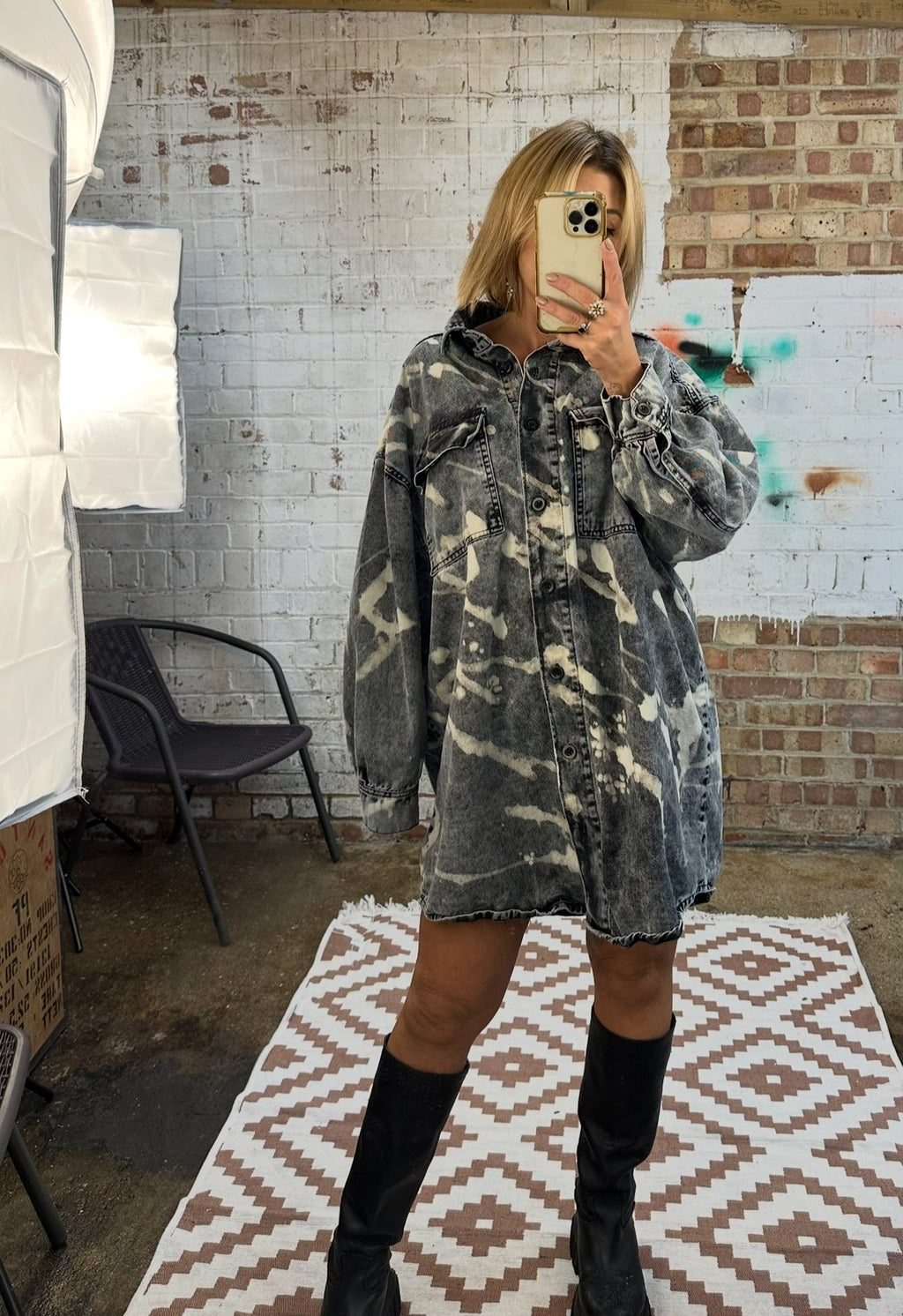 The Washed Shirt Dress